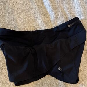 lululemon athletica Midnight Black Athletic Shorts